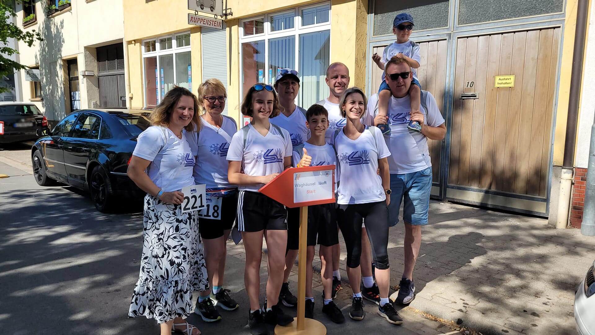 Firmenlauf Waghäusel Team beim Firmenlauf